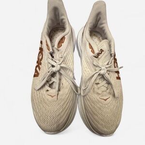 Hoka Women's Beige Athletic Shoes